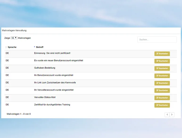 Screenshot: automatische Rezertifizierung in CAMPUS